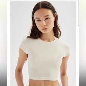 brand new urban outfitters baby white tee small